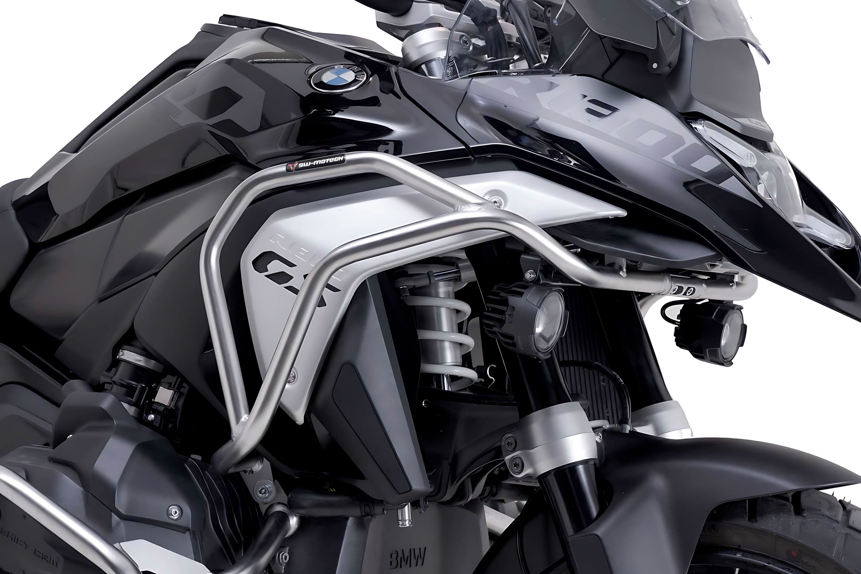 Protecciones superiores de motor Acero inoxidable. BMW R 1300 GS (23-). OEM SBL.