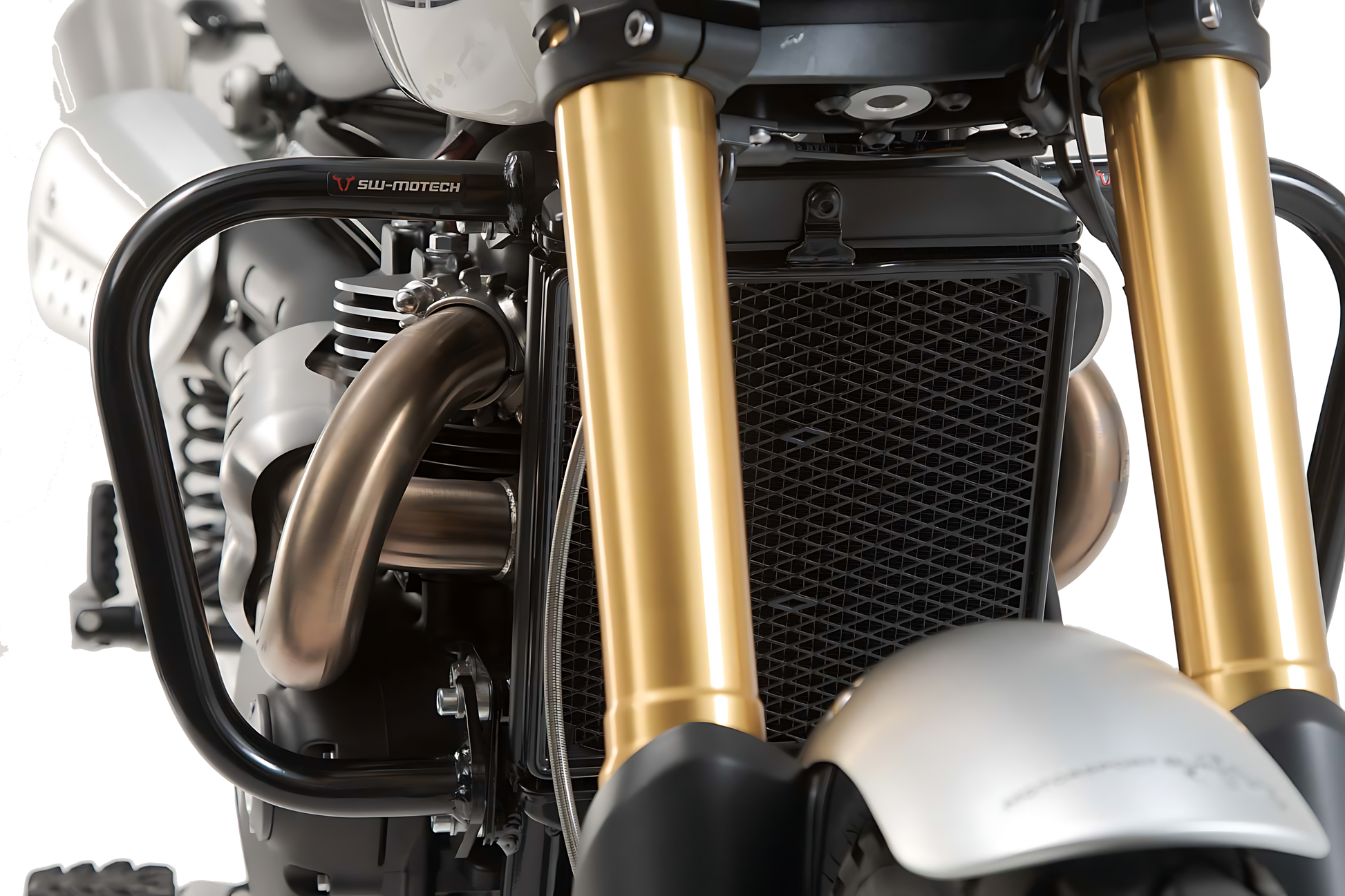 Protecciones laterales de motor Negro. Triumph Scrambler 1200 XC / XE