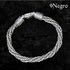 Pulsera Trenzado 19 – Plata .925 | 9 Negro
