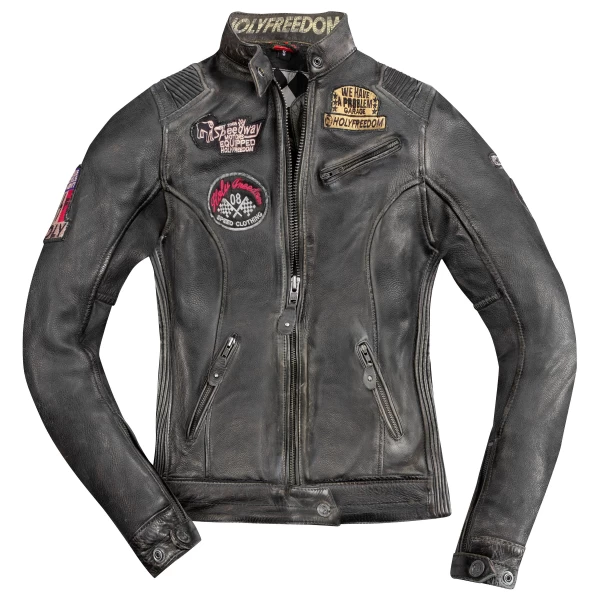 HolyFreedom Woman Leather Black Jacket