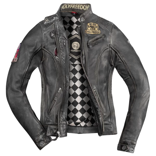 HolyFreedom Woman Leather Black Jacket