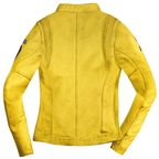 HolyFreedom Woman Leather Yellow Jacket
